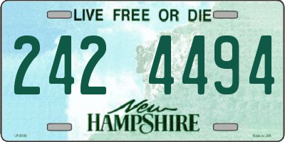 NH license plate 2424494