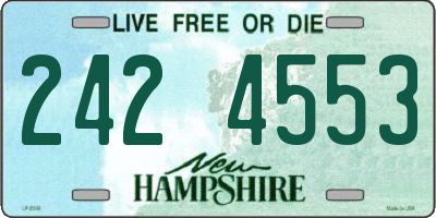 NH license plate 2424553