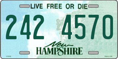 NH license plate 2424570