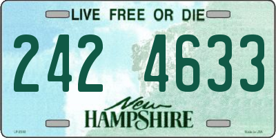NH license plate 2424633