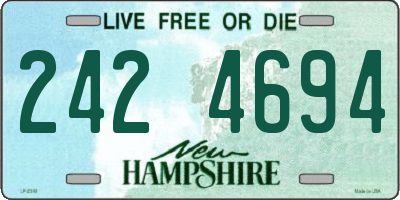 NH license plate 2424694