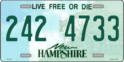 NH license plate 2424733