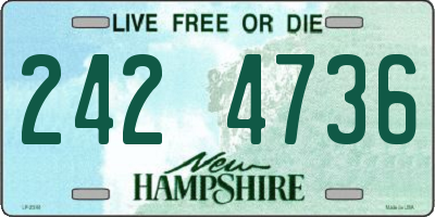 NH license plate 2424736