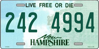NH license plate 2424994