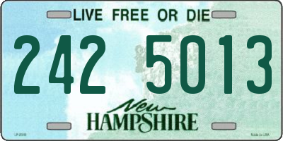 NH license plate 2425013