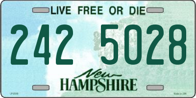 NH license plate 2425028