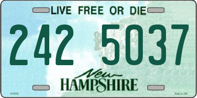 NH license plate 2425037