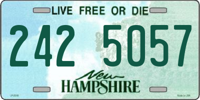 NH license plate 2425057