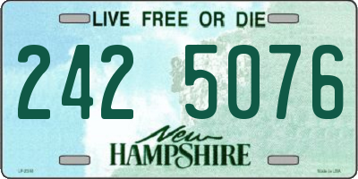 NH license plate 2425076