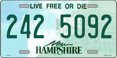 NH license plate 2425092
