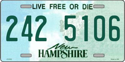 NH license plate 2425106