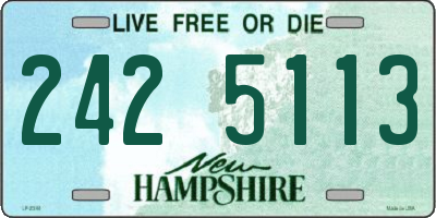 NH license plate 2425113