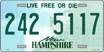 NH license plate 2425117