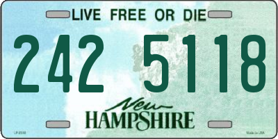NH license plate 2425118