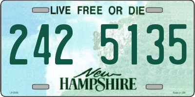 NH license plate 2425135