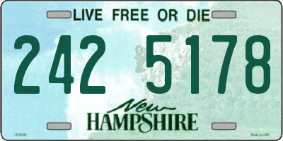 NH license plate 2425178