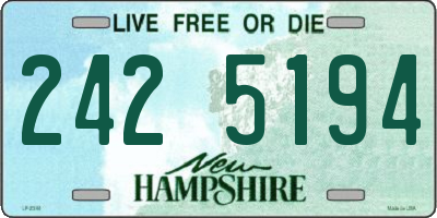 NH license plate 2425194