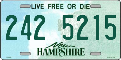 NH license plate 2425215