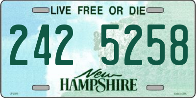 NH license plate 2425258