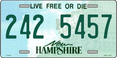NH license plate 2425457