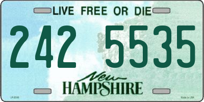 NH license plate 2425535