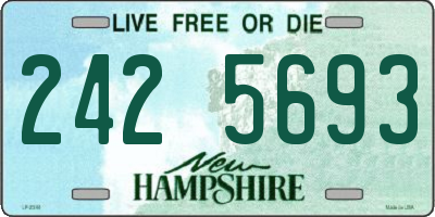 NH license plate 2425693