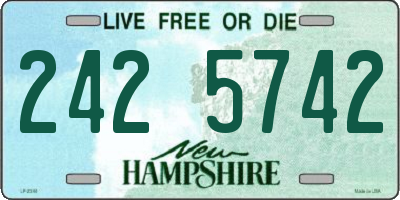 NH license plate 2425742