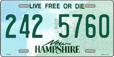 NH license plate 2425760