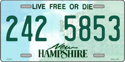 NH license plate 2425853