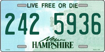 NH license plate 2425936