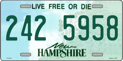 NH license plate 2425958