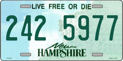 NH license plate 2425977