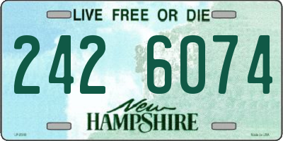 NH license plate 2426074