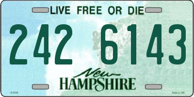 NH license plate 2426143