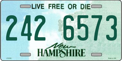 NH license plate 2426573