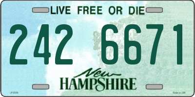 NH license plate 2426671