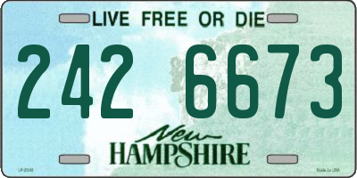 NH license plate 2426673