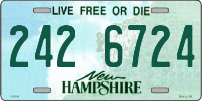 NH license plate 2426724