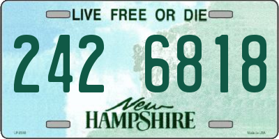 NH license plate 2426818