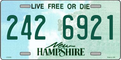 NH license plate 2426921