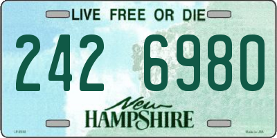 NH license plate 2426980
