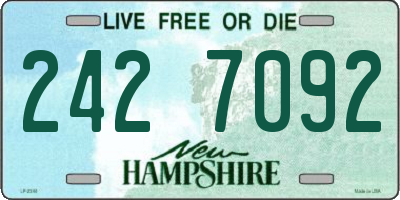 NH license plate 2427092