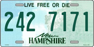 NH license plate 2427171