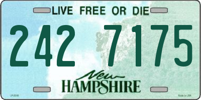 NH license plate 2427175