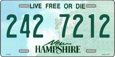 NH license plate 2427212