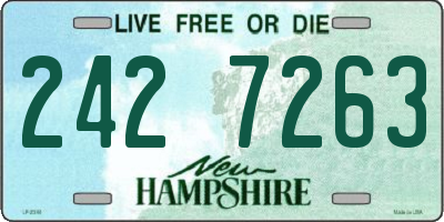 NH license plate 2427263
