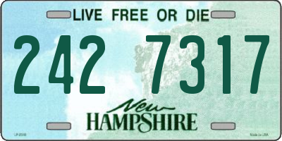 NH license plate 2427317