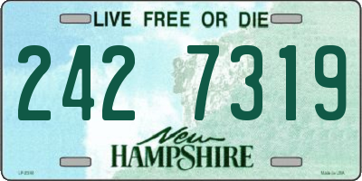 NH license plate 2427319