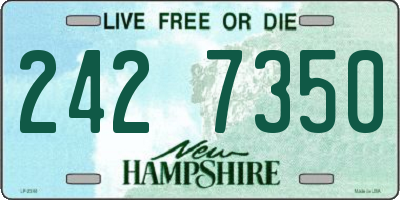 NH license plate 2427350