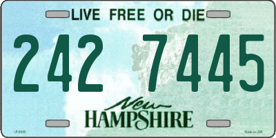 NH license plate 2427445